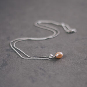 Peach Freshwater Pearl Necklace